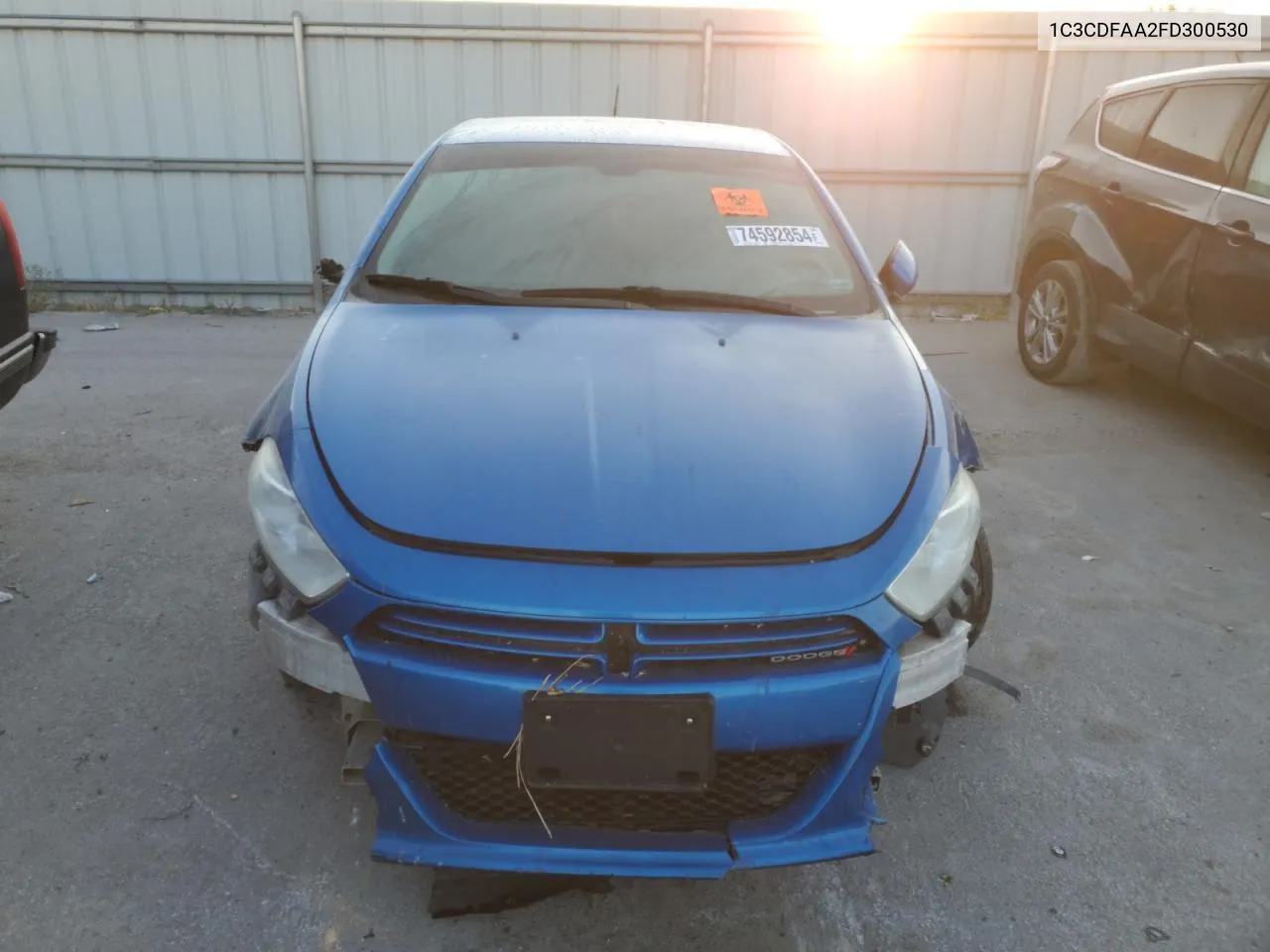 2015 Dodge Dart Se VIN: 1C3CDFAA2FD300530 Lot: 74592854