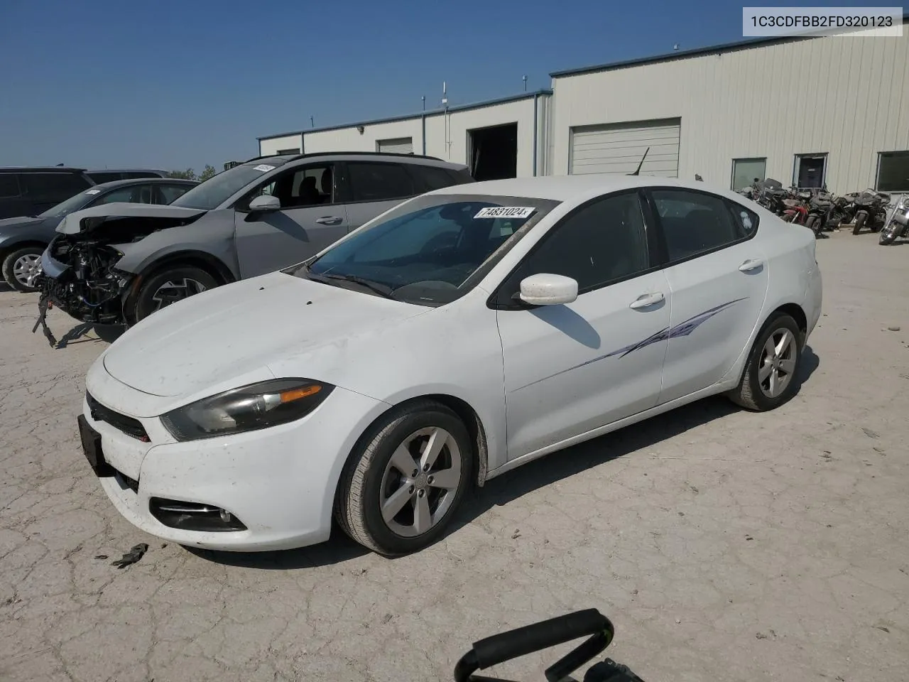 2015 Dodge Dart Sxt VIN: 1C3CDFBB2FD320123 Lot: 74831024