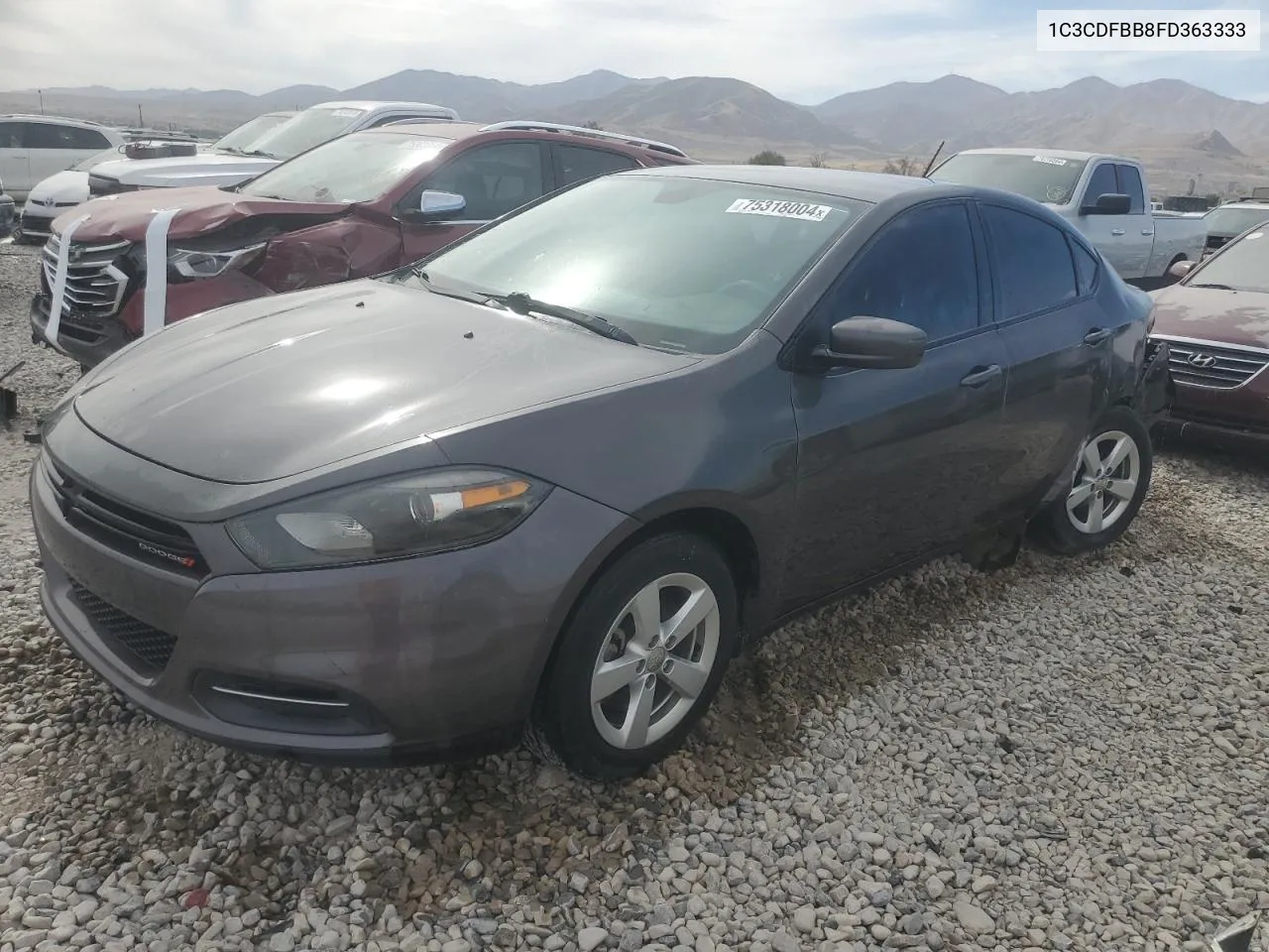 2015 Dodge Dart Sxt VIN: 1C3CDFBB8FD363333 Lot: 75318004