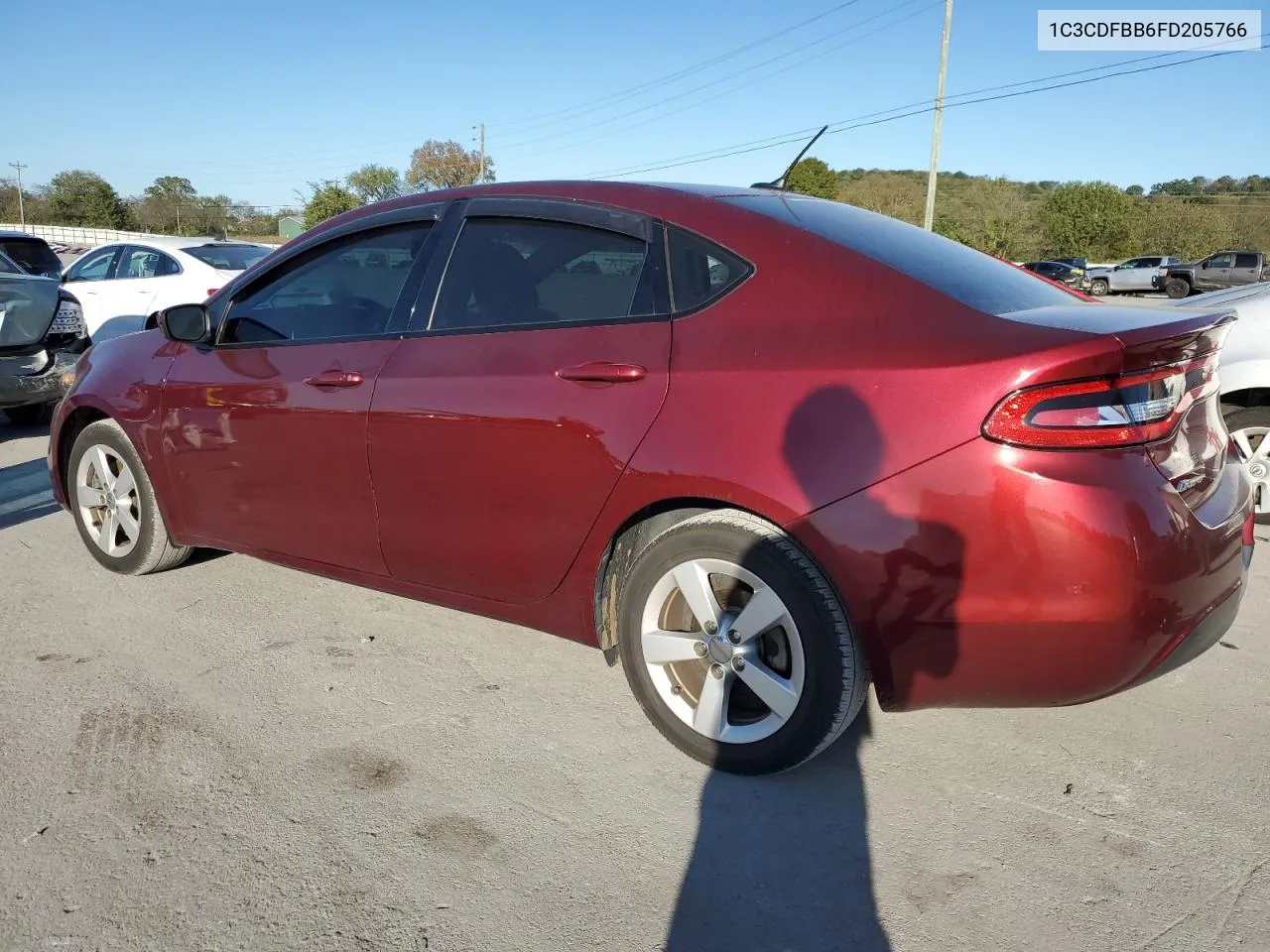 2015 Dodge Dart Sxt VIN: 1C3CDFBB6FD205766 Lot: 75360374