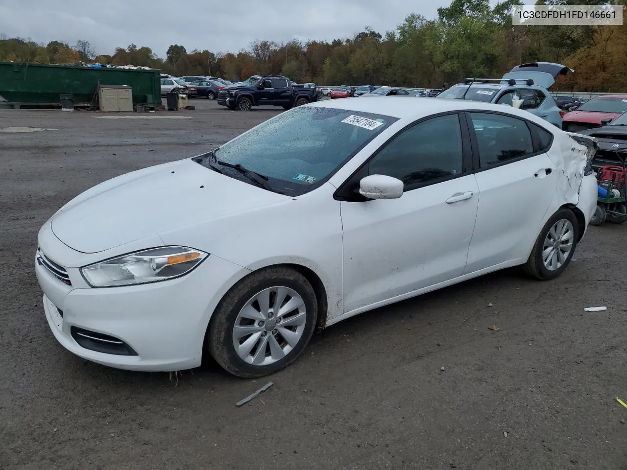 2015 Dodge Dart Se Aero VIN: 1C3CDFDH1FD146661 Lot: 75547184