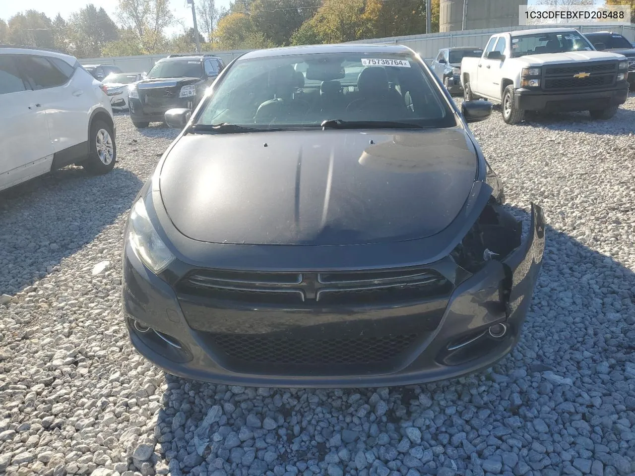 2015 Dodge Dart Gt VIN: 1C3CDFEBXFD205488 Lot: 75738764