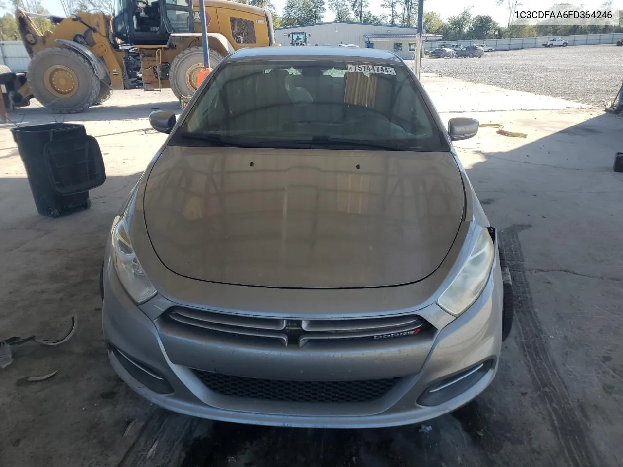 2015 Dodge Dart Se VIN: 1C3CDFAA6FD364246 Lot: 75744744