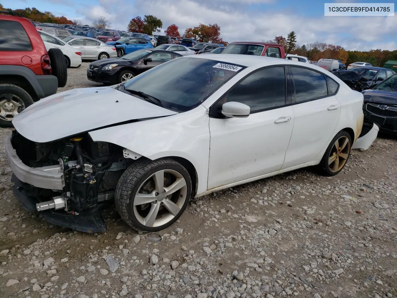 2015 Dodge Dart Gt VIN: 1C3CDFEB9FD414785 Lot: 75890954