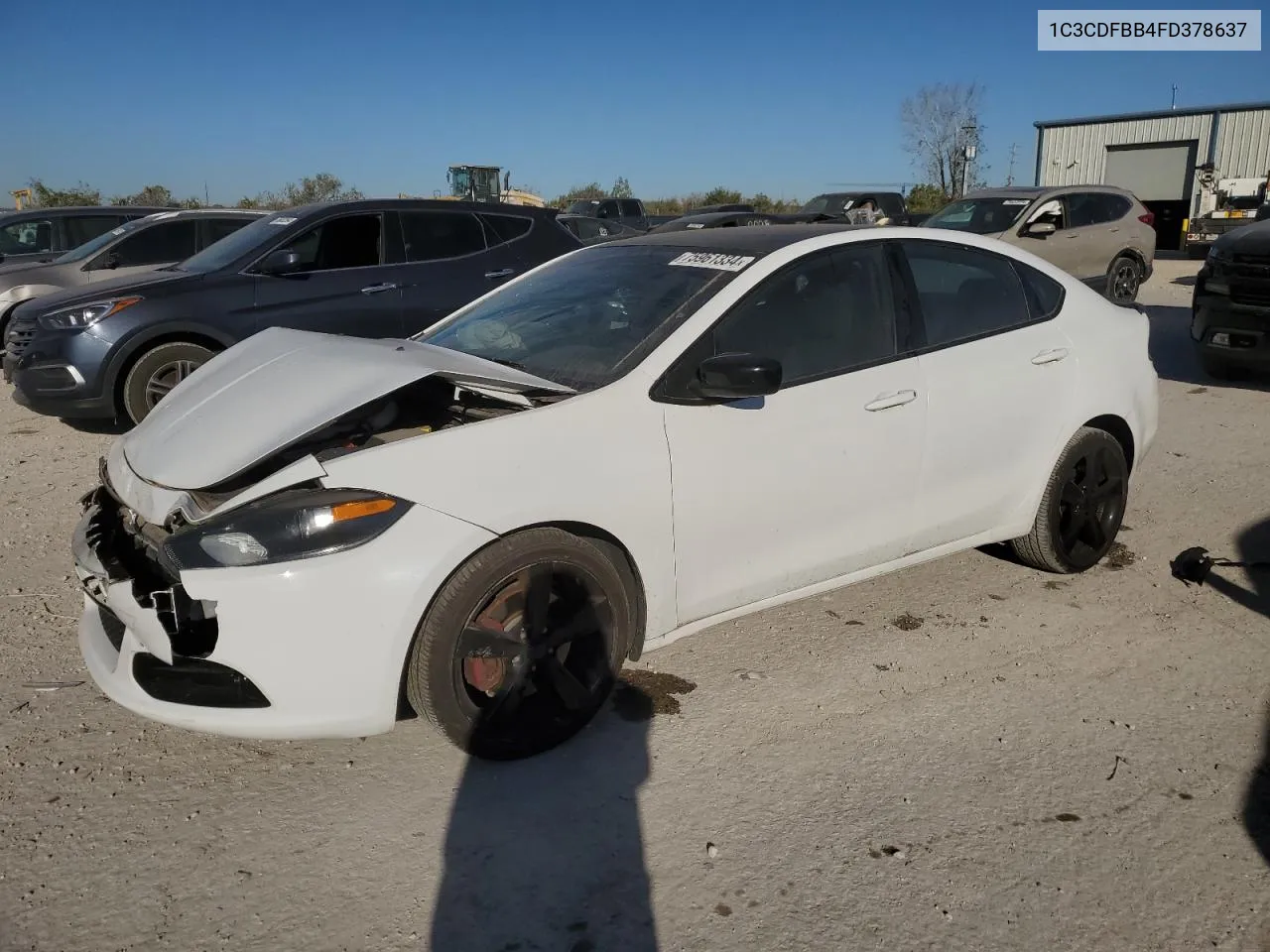 2015 Dodge Dart Sxt VIN: 1C3CDFBB4FD378637 Lot: 75961334