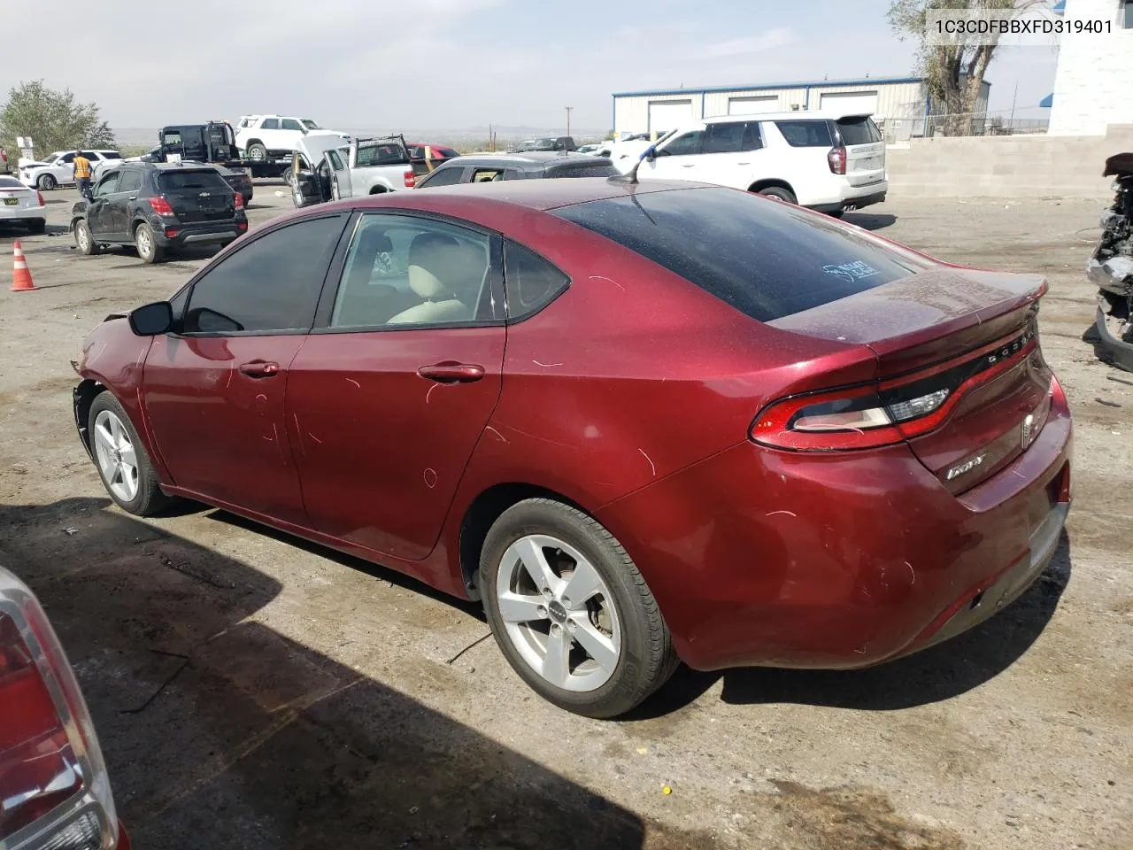 2015 Dodge Dart Sxt VIN: 1C3CDFBBXFD319401 Lot: 76367524