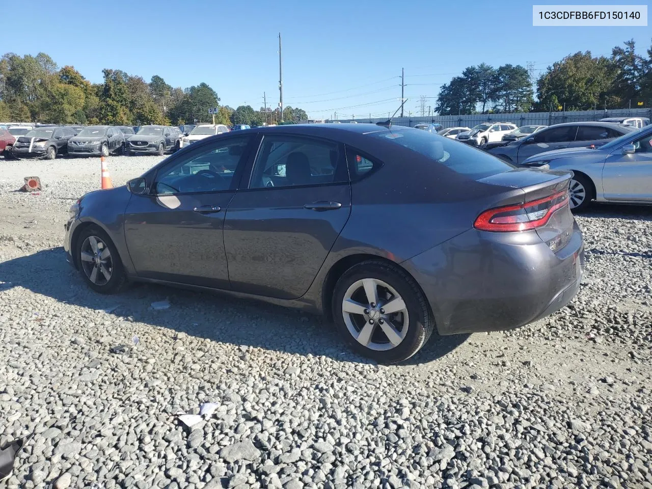 2015 Dodge Dart Sxt VIN: 1C3CDFBB6FD150140 Lot: 76464434