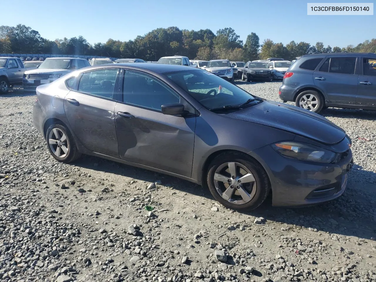 2015 Dodge Dart Sxt VIN: 1C3CDFBB6FD150140 Lot: 76464434