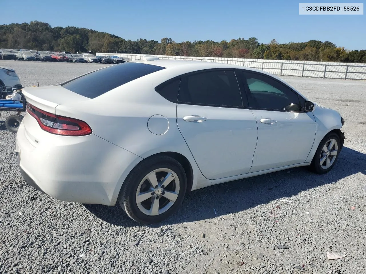 2015 Dodge Dart Sxt VIN: 1C3CDFBB2FD158526 Lot: 77627914