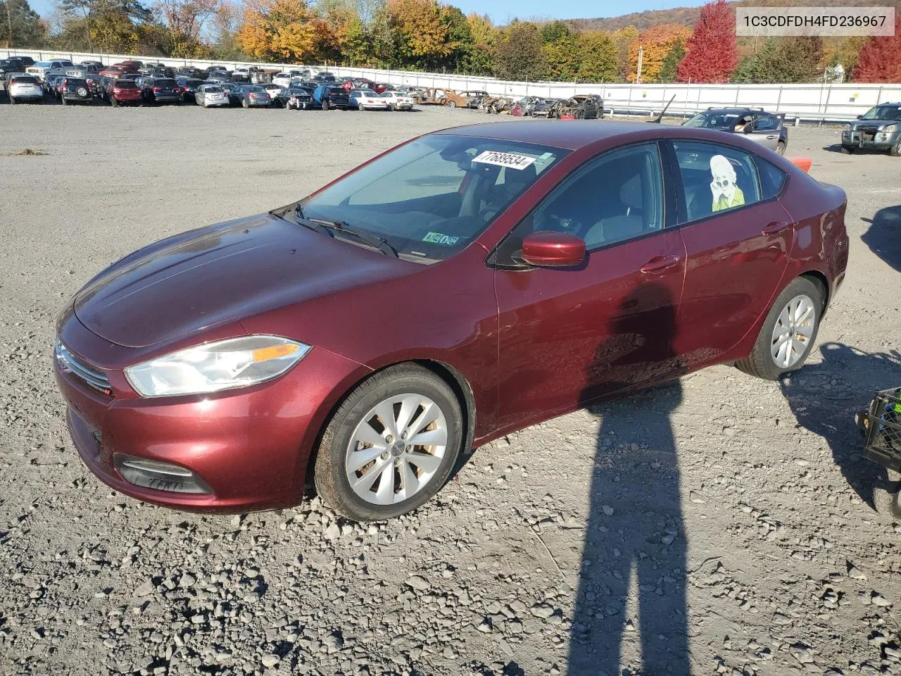 2015 Dodge Dart Se Aero VIN: 1C3CDFDH4FD236967 Lot: 77689534