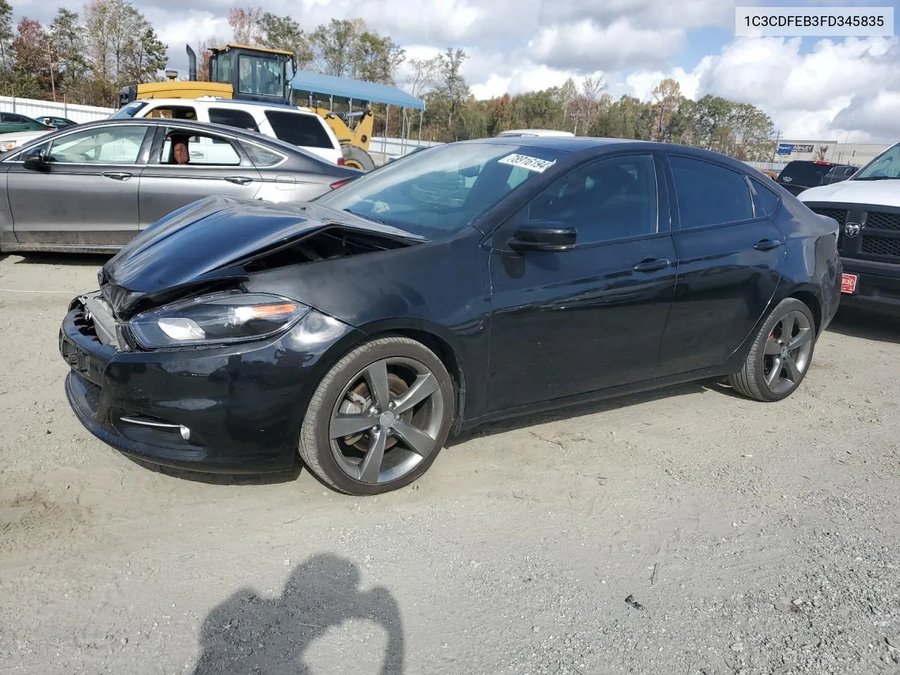 2015 Dodge Dart Gt VIN: 1C3CDFEB3FD345835 Lot: 78916194