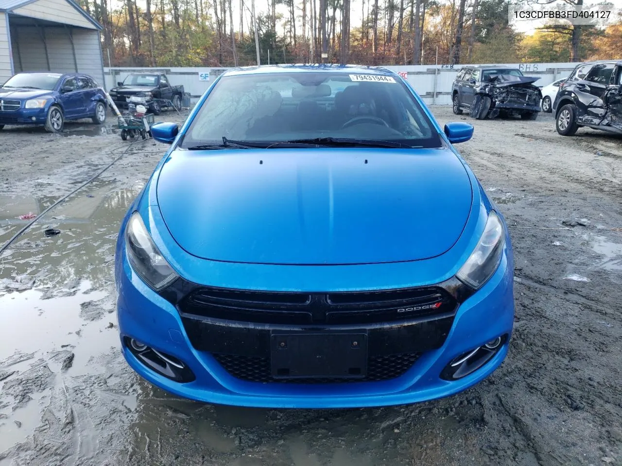 2015 Dodge Dart Sxt VIN: 1C3CDFBB3FD404127 Lot: 79431944