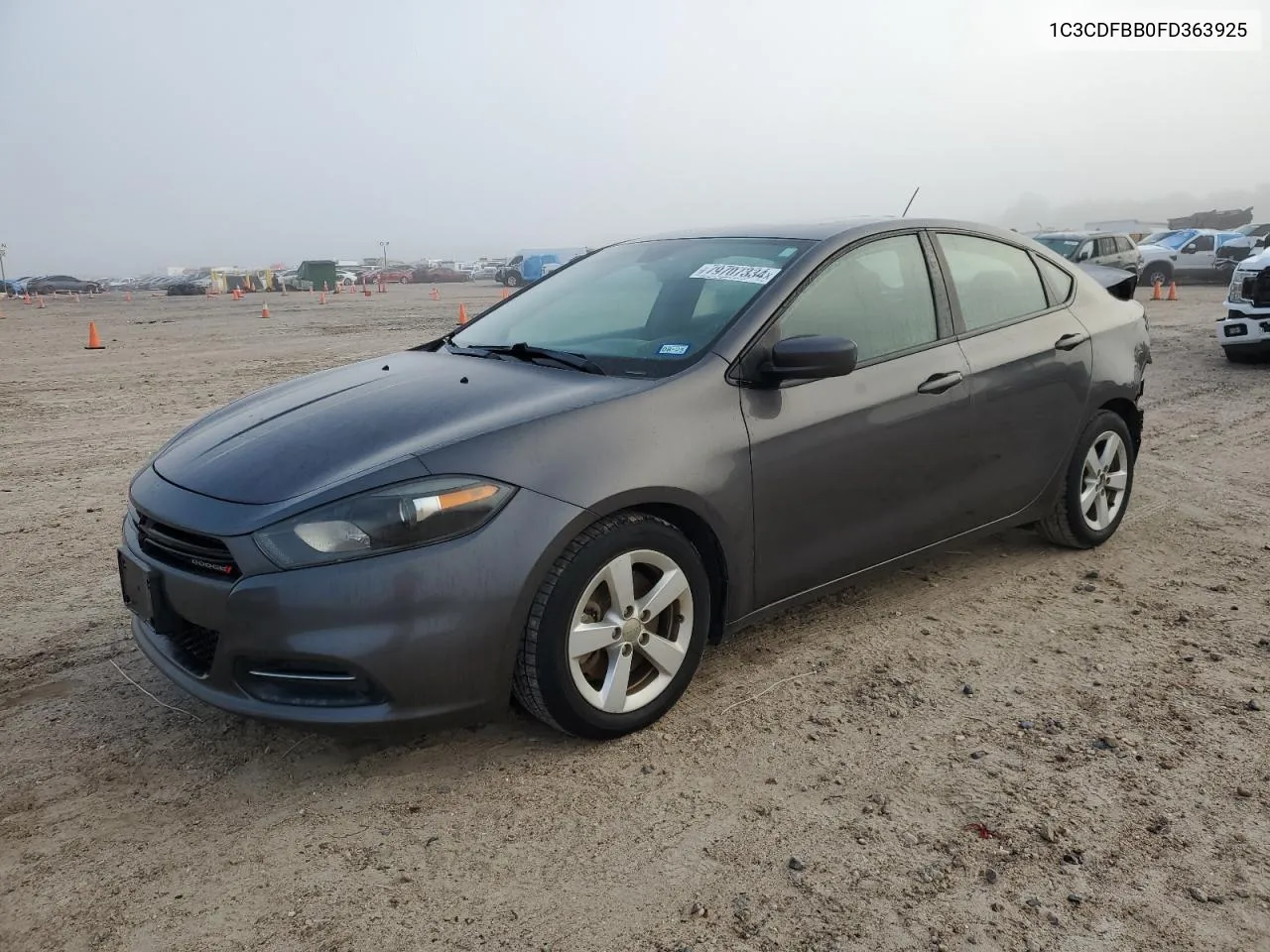 2015 Dodge Dart Sxt VIN: 1C3CDFBB0FD363925 Lot: 79707334