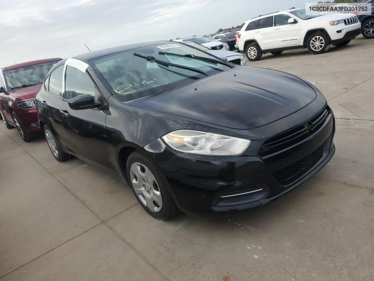 2015 Dodge Dart Se VIN: 1C3CDFAA3FD301752 Lot: 81005544