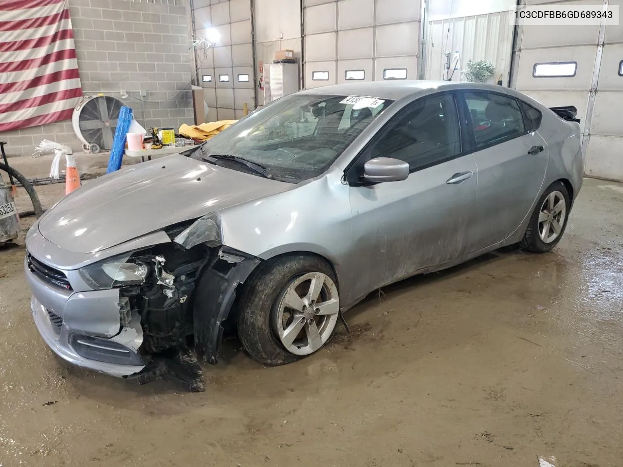 1C3CDFBB6GD689343 2016 Dodge Dart Sxt