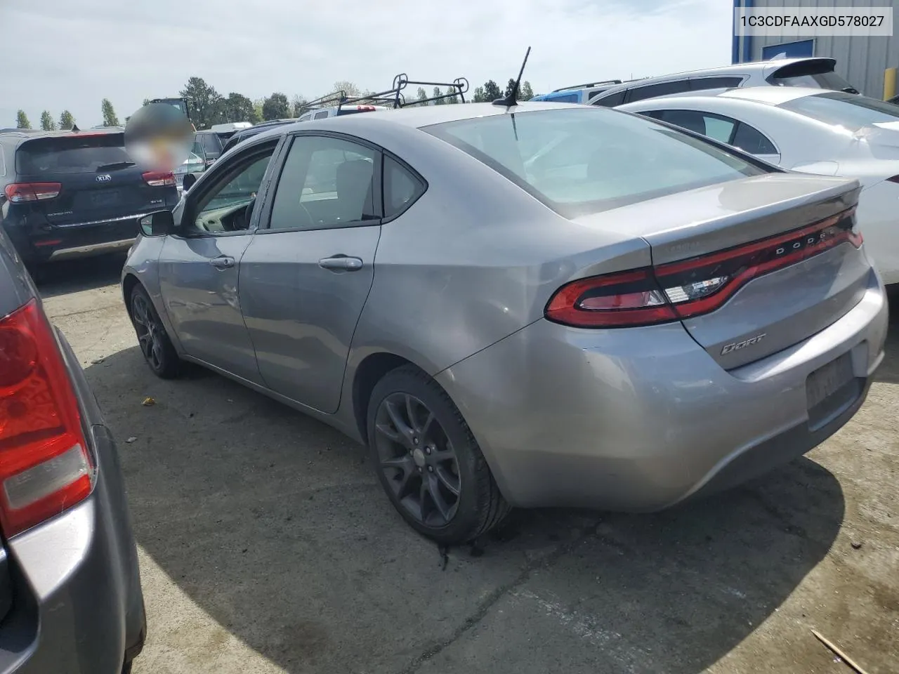 2016 Dodge Dart Se VIN: 1C3CDFAAXGD578027 Lot: 51389544