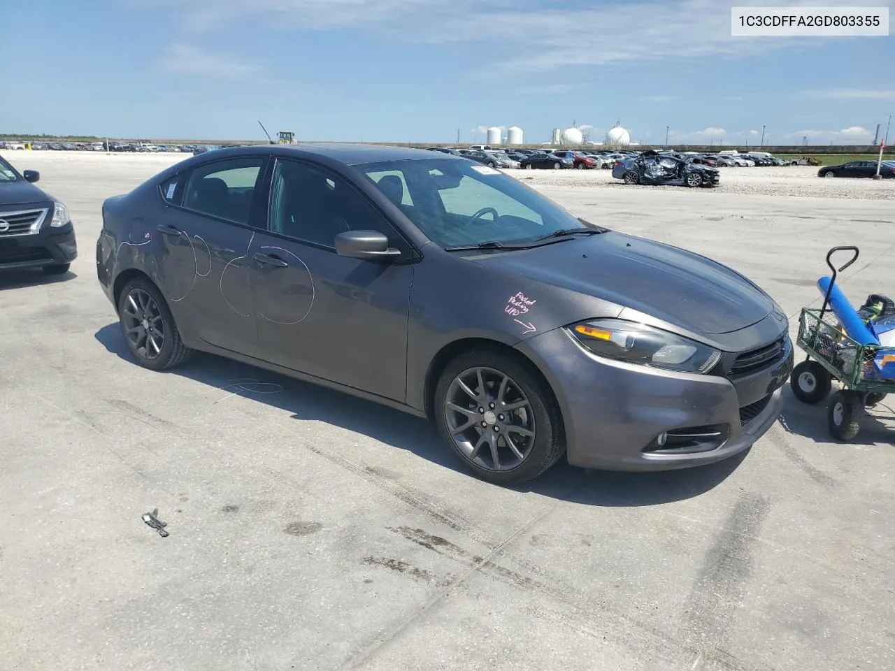 1C3CDFFA2GD803355 2016 Dodge Dart Sxt Sport