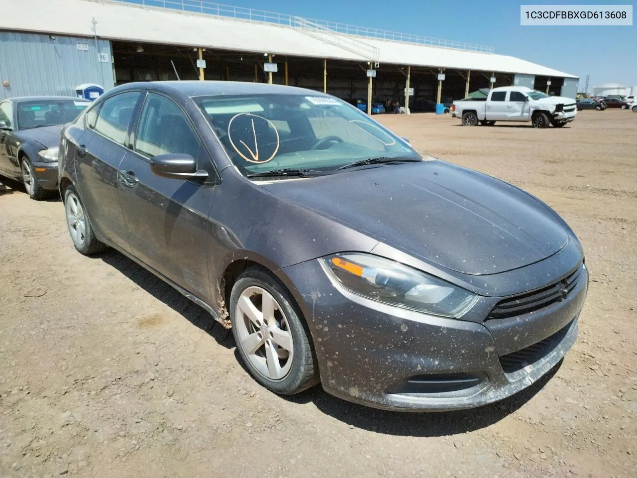 2016 Dodge Dart Sxt VIN: 1C3CDFBBXGD613608 Lot: 54706782