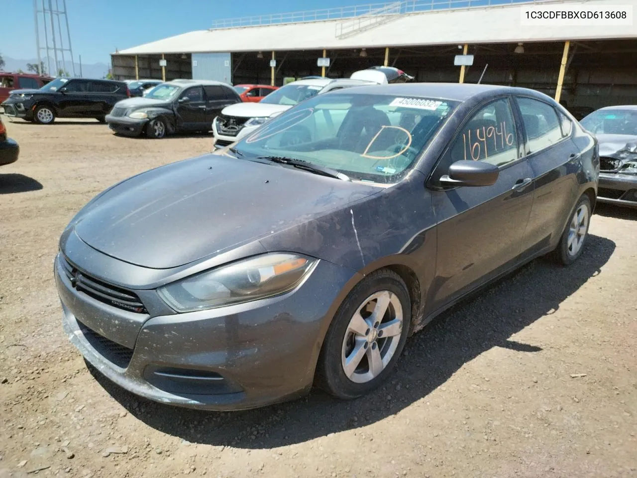 2016 Dodge Dart Sxt VIN: 1C3CDFBBXGD613608 Lot: 54706782