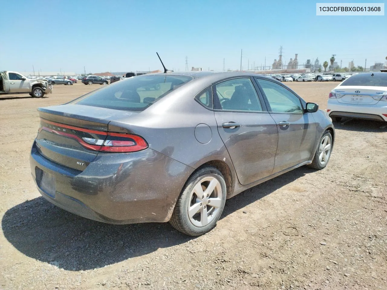 2016 Dodge Dart Sxt VIN: 1C3CDFBBXGD613608 Lot: 54706782