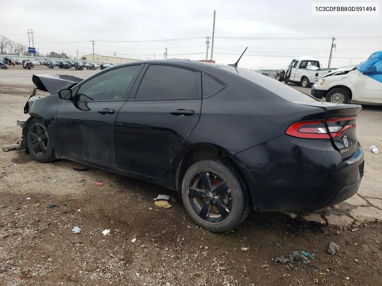 2016 Dodge Dart Sxt VIN: 1C3CDFBB8GD591494 Lot: 61143094