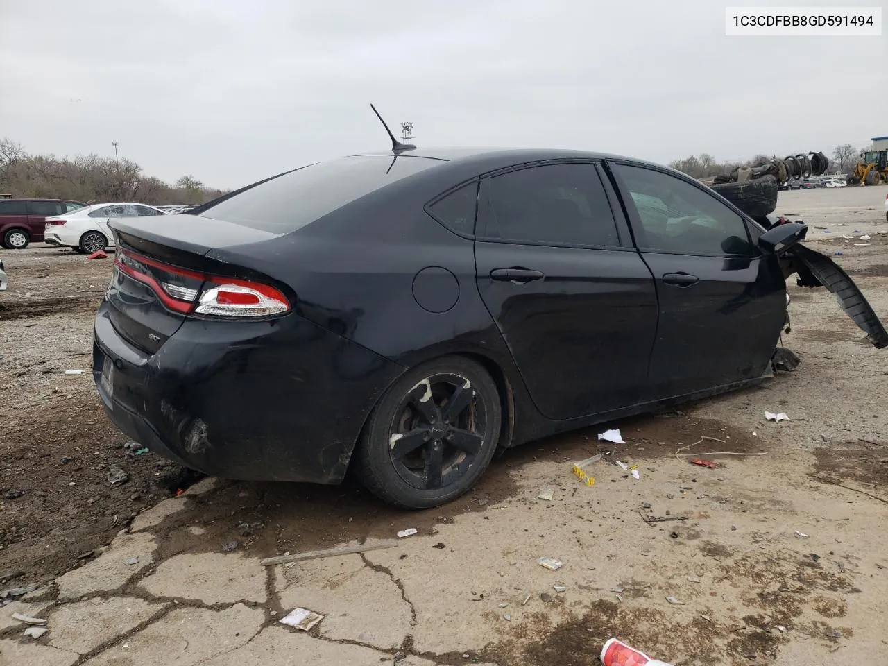 2016 Dodge Dart Sxt VIN: 1C3CDFBB8GD591494 Lot: 61143094