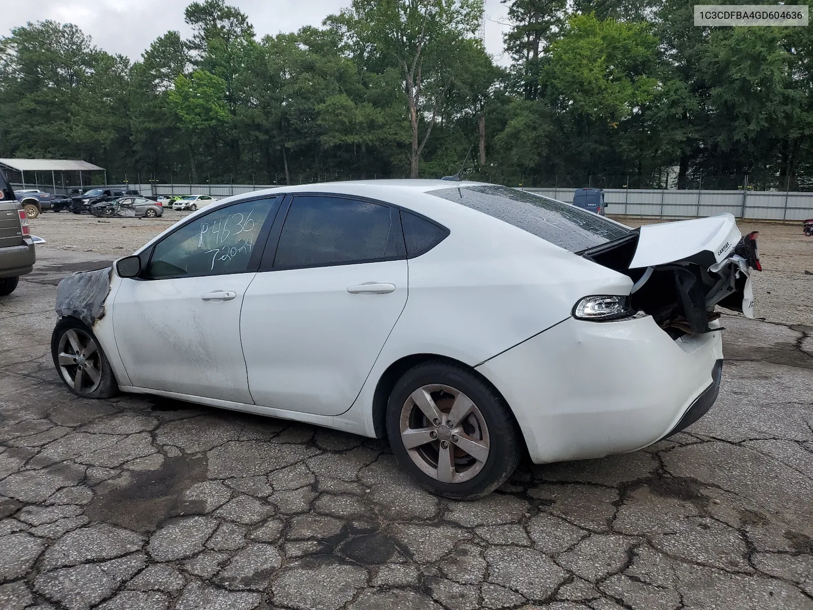 2016 Dodge Dart Sxt VIN: 1C3CDFBA4GD604636 Lot: 64369154