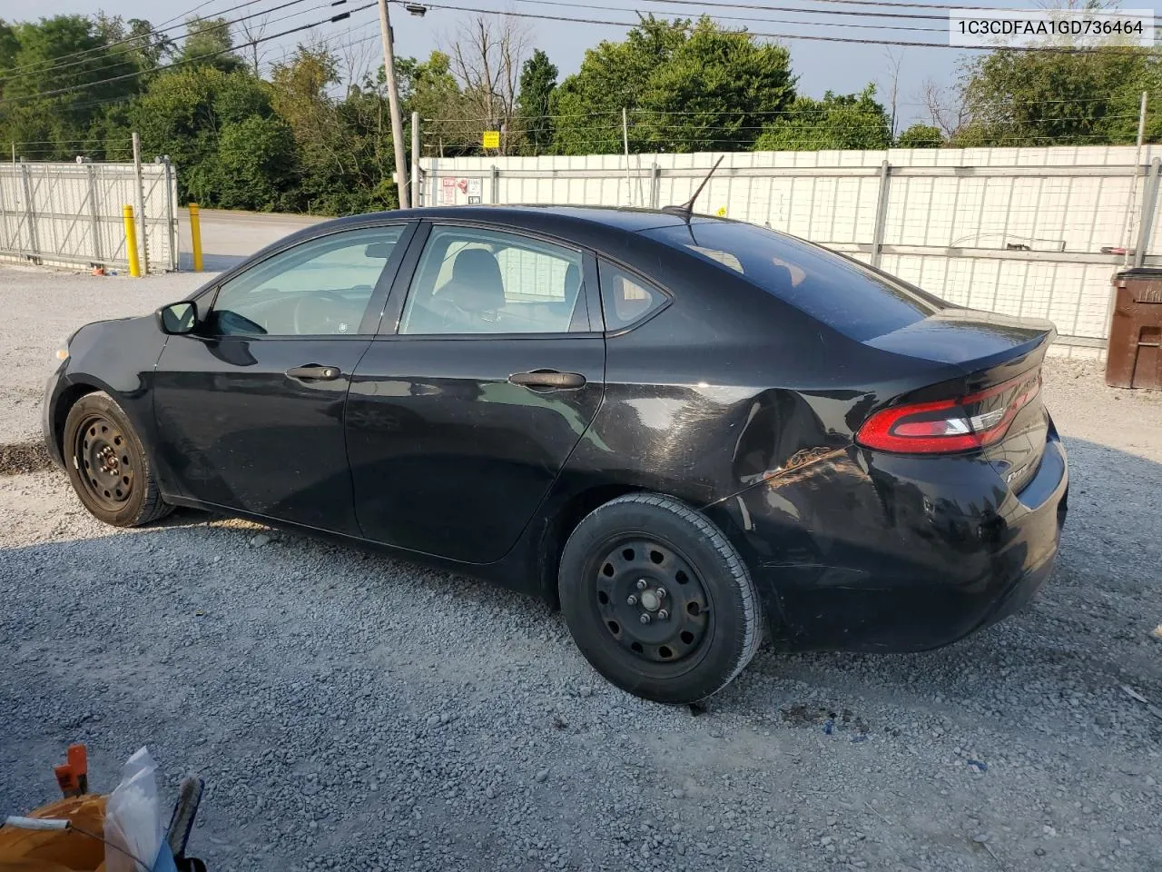 2016 Dodge Dart Se VIN: 1C3CDFAA1GD736464 Lot: 64455324