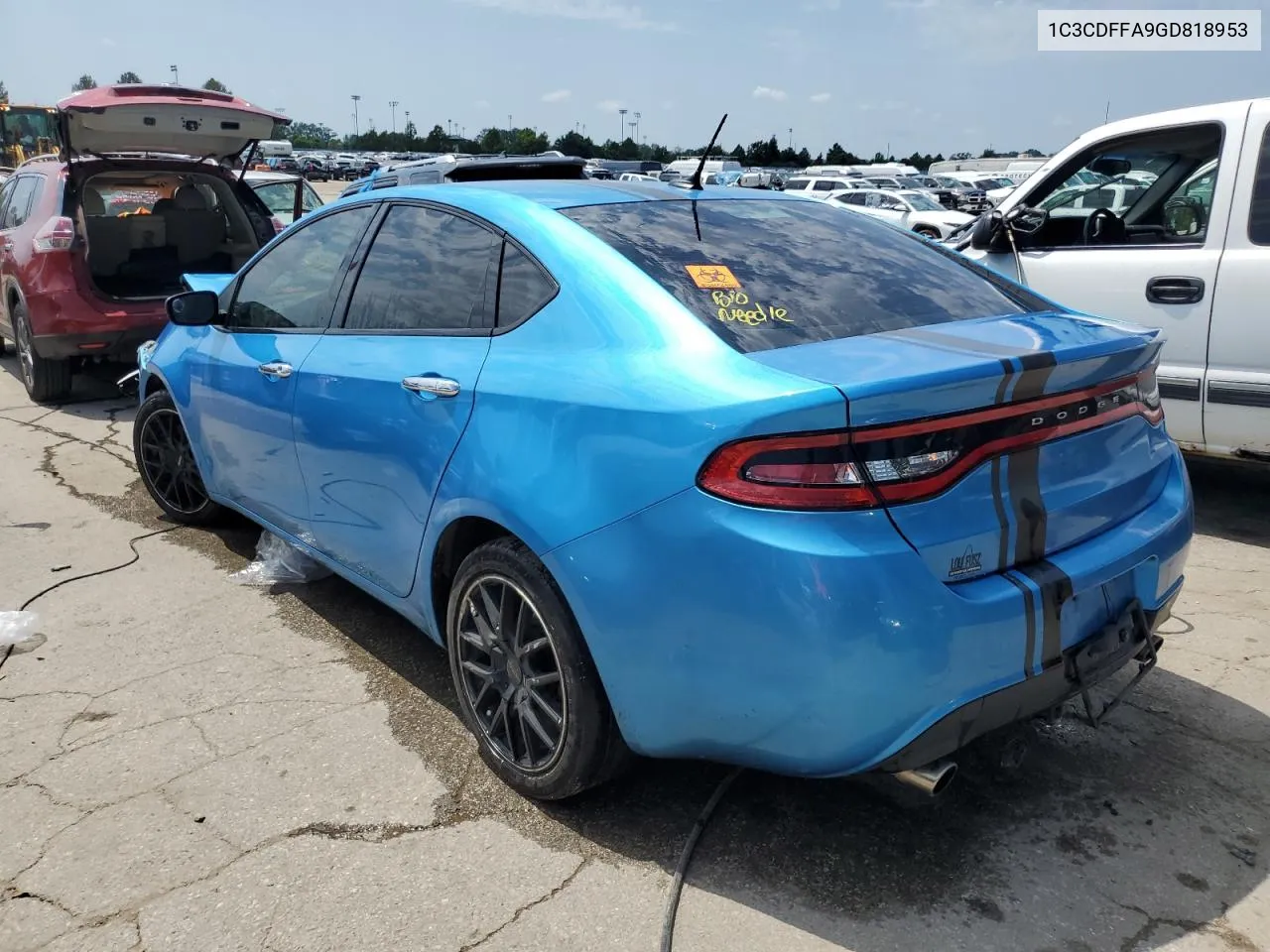 2016 Dodge Dart Sxt Sport VIN: 1C3CDFFA9GD818953 Lot: 64890104