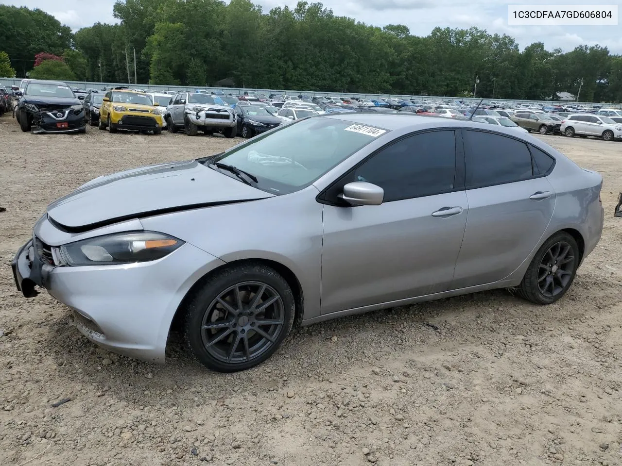 2016 Dodge Dart Se VIN: 1C3CDFAA7GD606804 Lot: 64971104