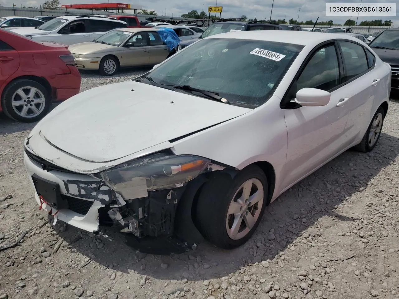 2016 Dodge Dart Sxt VIN: 1C3CDFBBXGD613561 Lot: 66588564