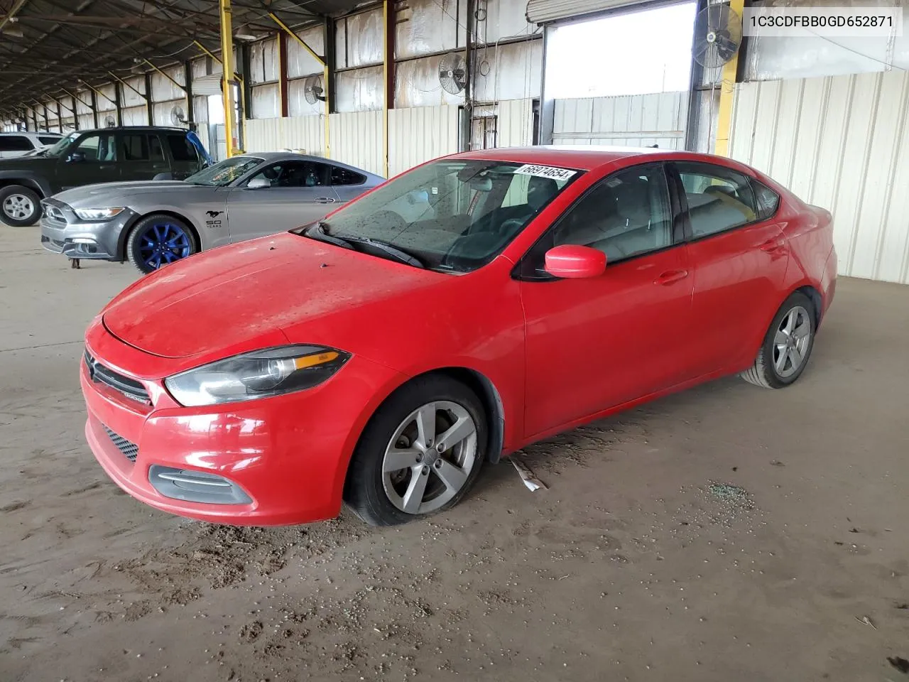 2016 Dodge Dart Sxt VIN: 1C3CDFBB0GD652871 Lot: 66974654