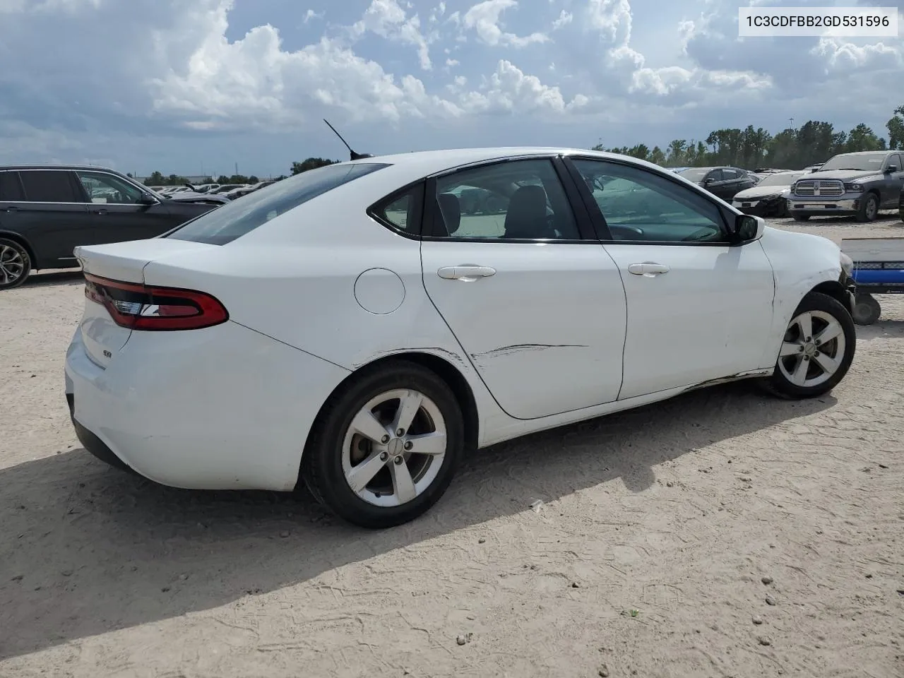 2016 Dodge Dart Sxt VIN: 1C3CDFBB2GD531596 Lot: 67681404