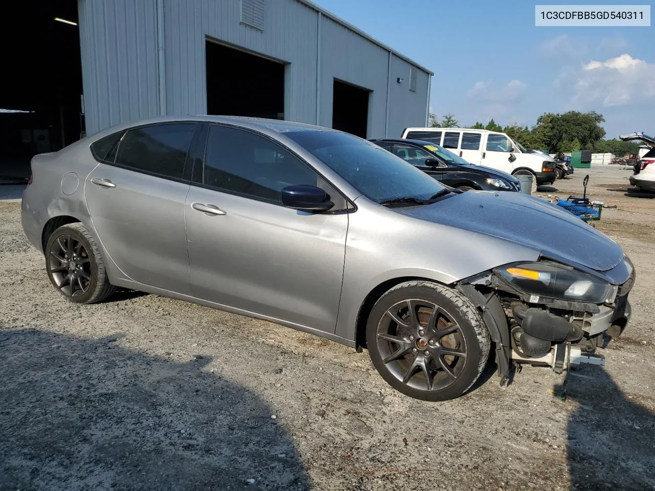 2016 Dodge Dart Sxt VIN: 1C3CDFBB5GD540311 Lot: 68311064