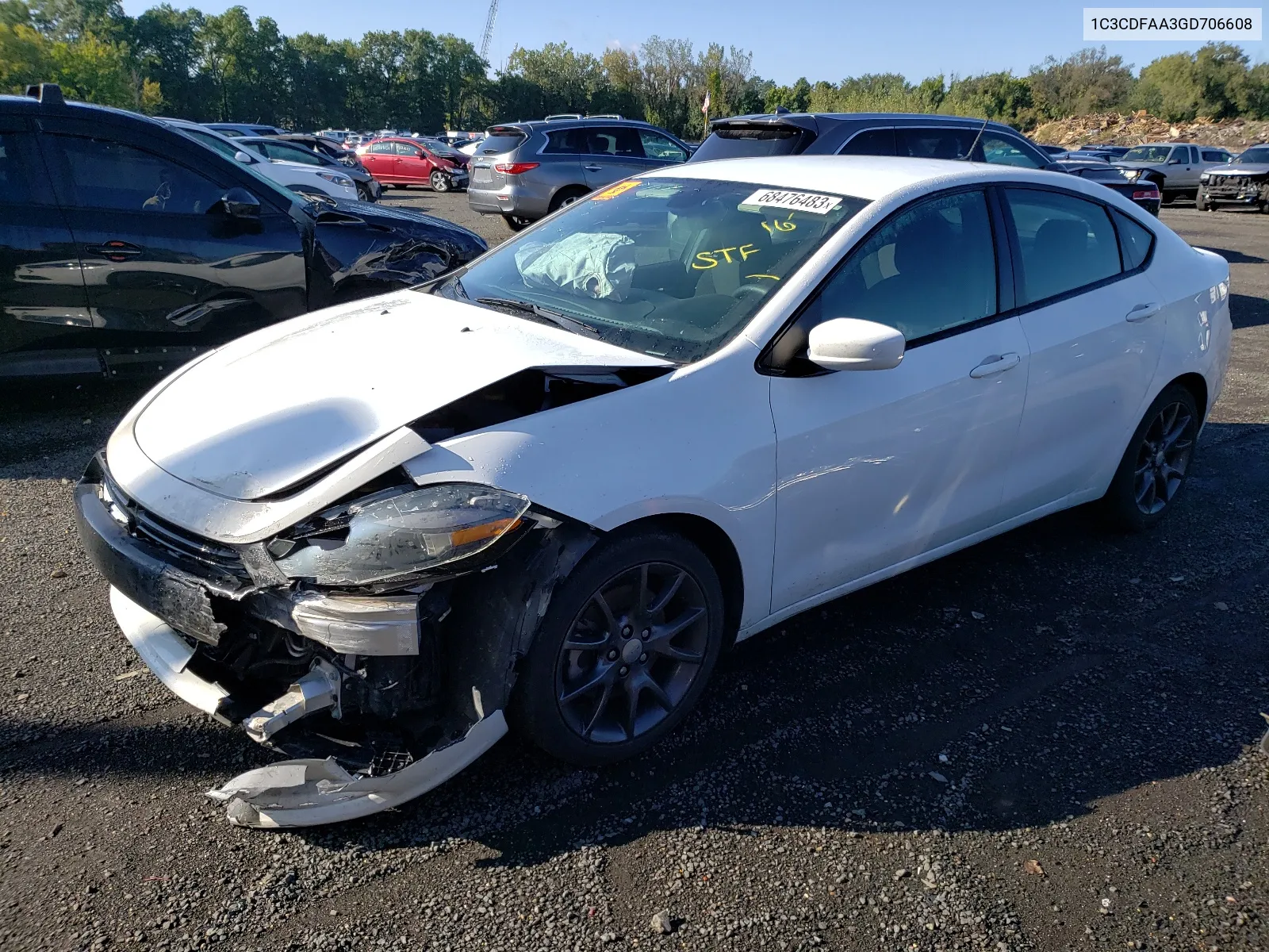 1C3CDFAA3GD706608 2016 Dodge Dart Se