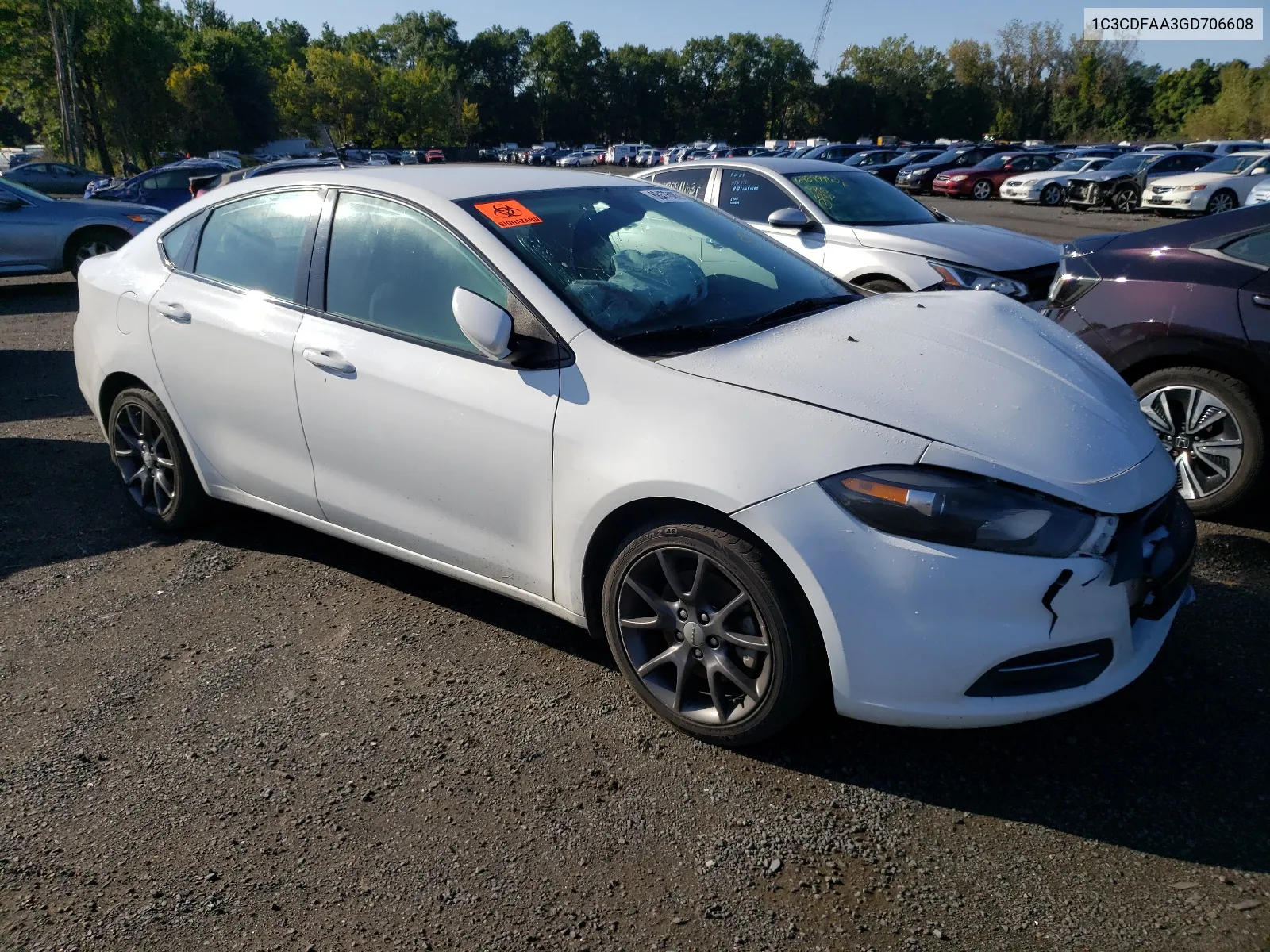 2016 Dodge Dart Se VIN: 1C3CDFAA3GD706608 Lot: 68476483