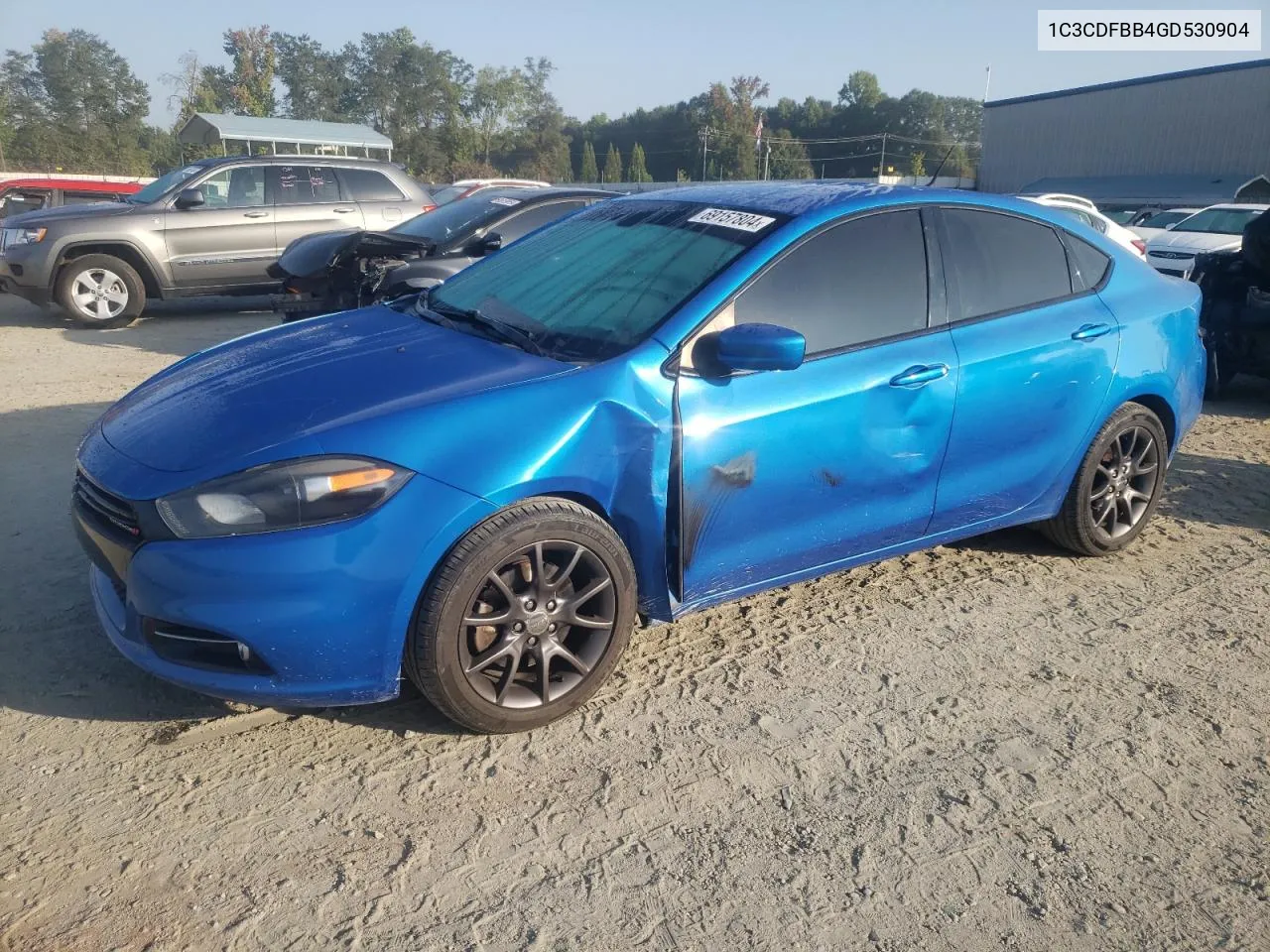 2016 Dodge Dart Sxt VIN: 1C3CDFBB4GD530904 Lot: 69157804