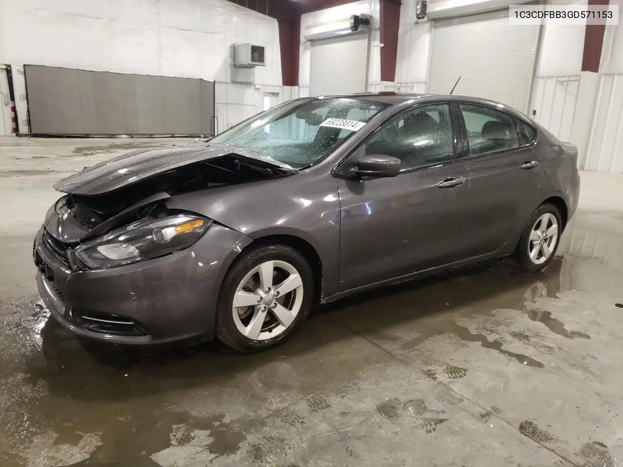 2016 Dodge Dart Sxt VIN: 1C3CDFBB3GD571153 Lot: 69228814