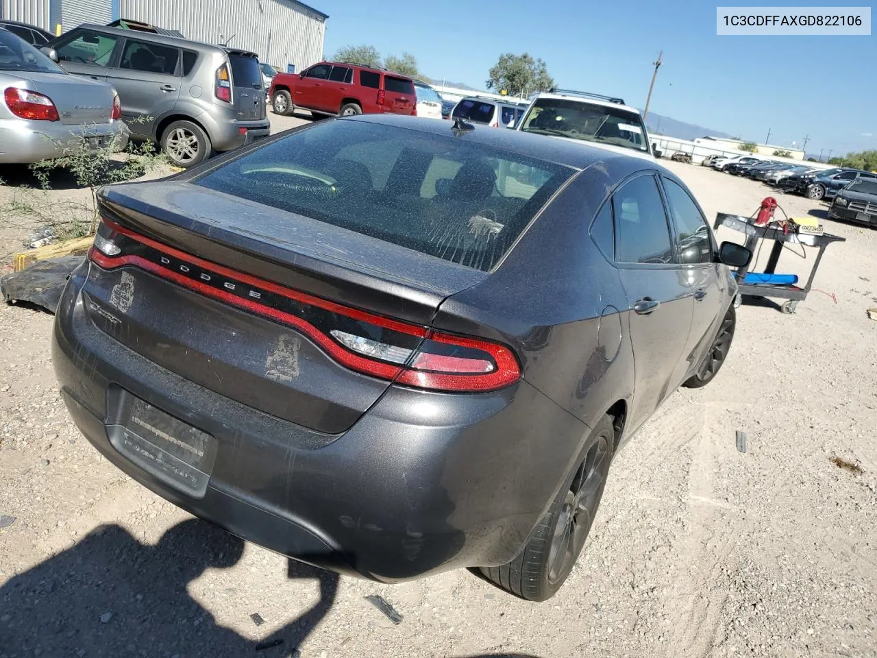 2016 Dodge Dart Sxt Sport VIN: 1C3CDFFAXGD822106 Lot: 69436004