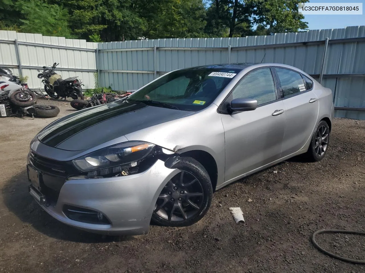 2016 Dodge Dart Sxt Sport VIN: 1C3CDFFA7GD818045 Lot: 69490744