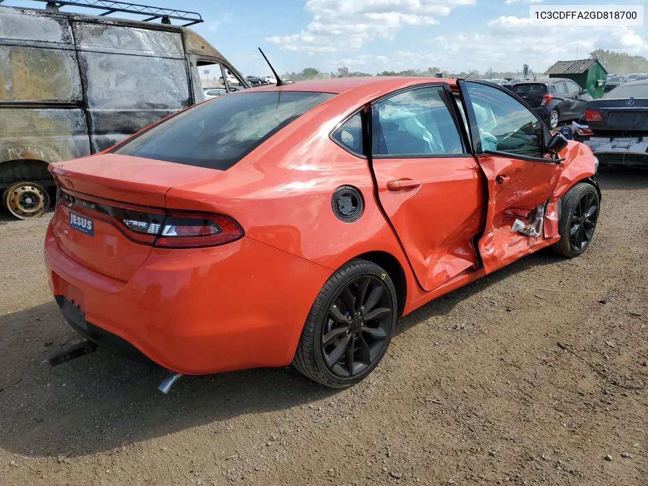 2016 Dodge Dart Sxt Sport VIN: 1C3CDFFA2GD818700 Lot: 69629324