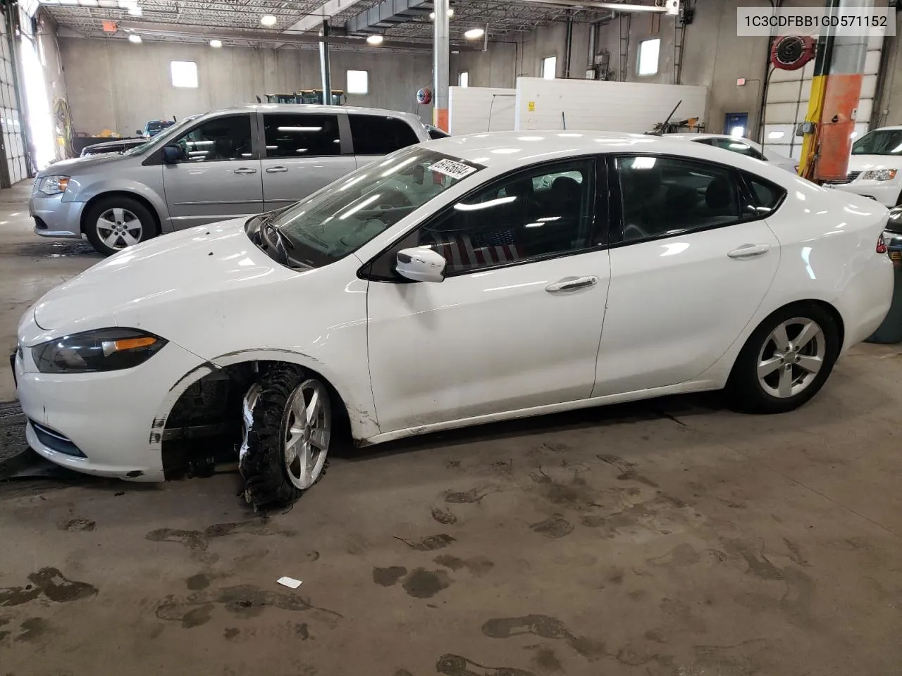 2016 Dodge Dart Sxt VIN: 1C3CDFBB1GD571152 Lot: 69745604