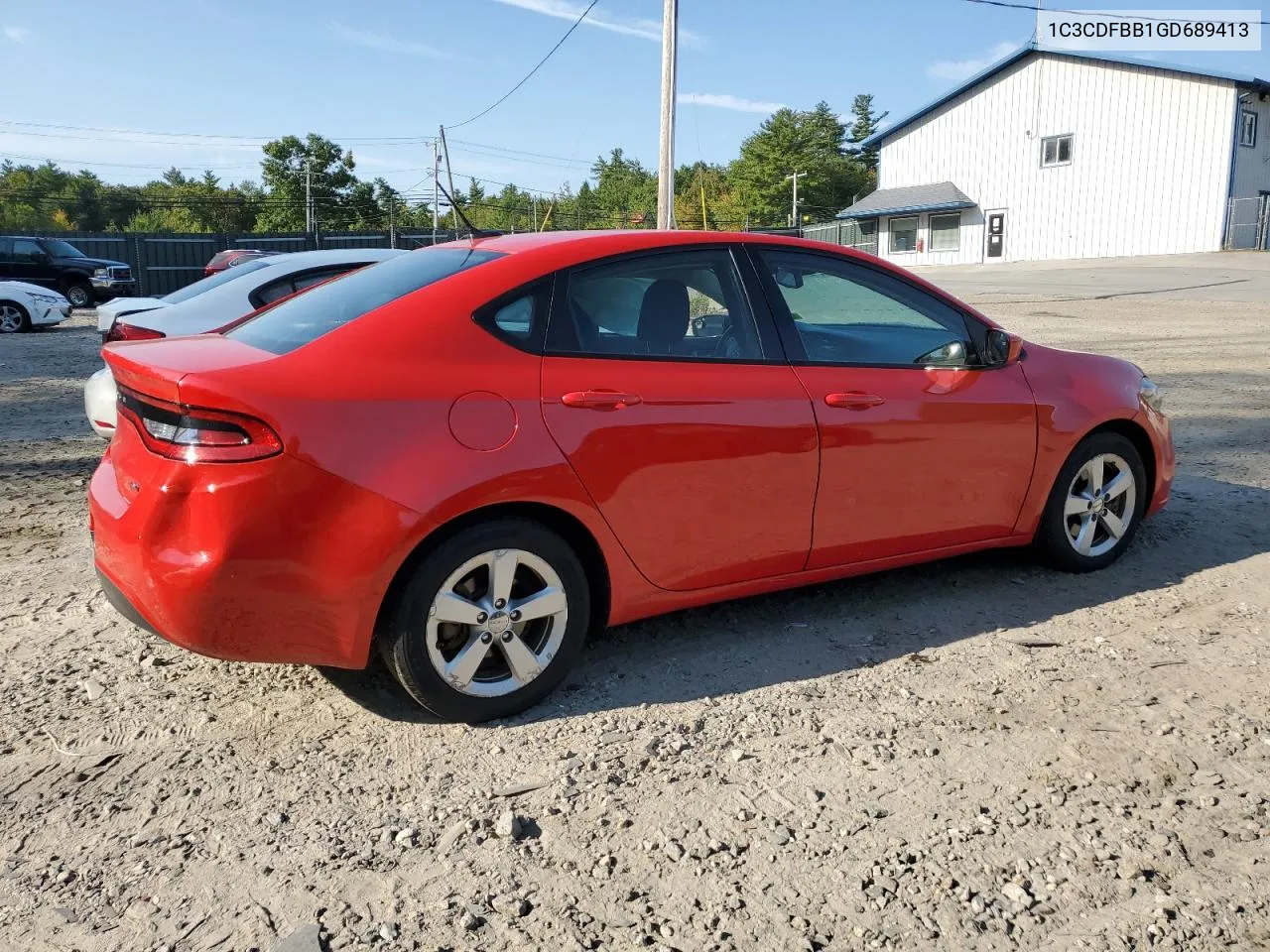 2016 Dodge Dart Sxt VIN: 1C3CDFBB1GD689413 Lot: 69823614