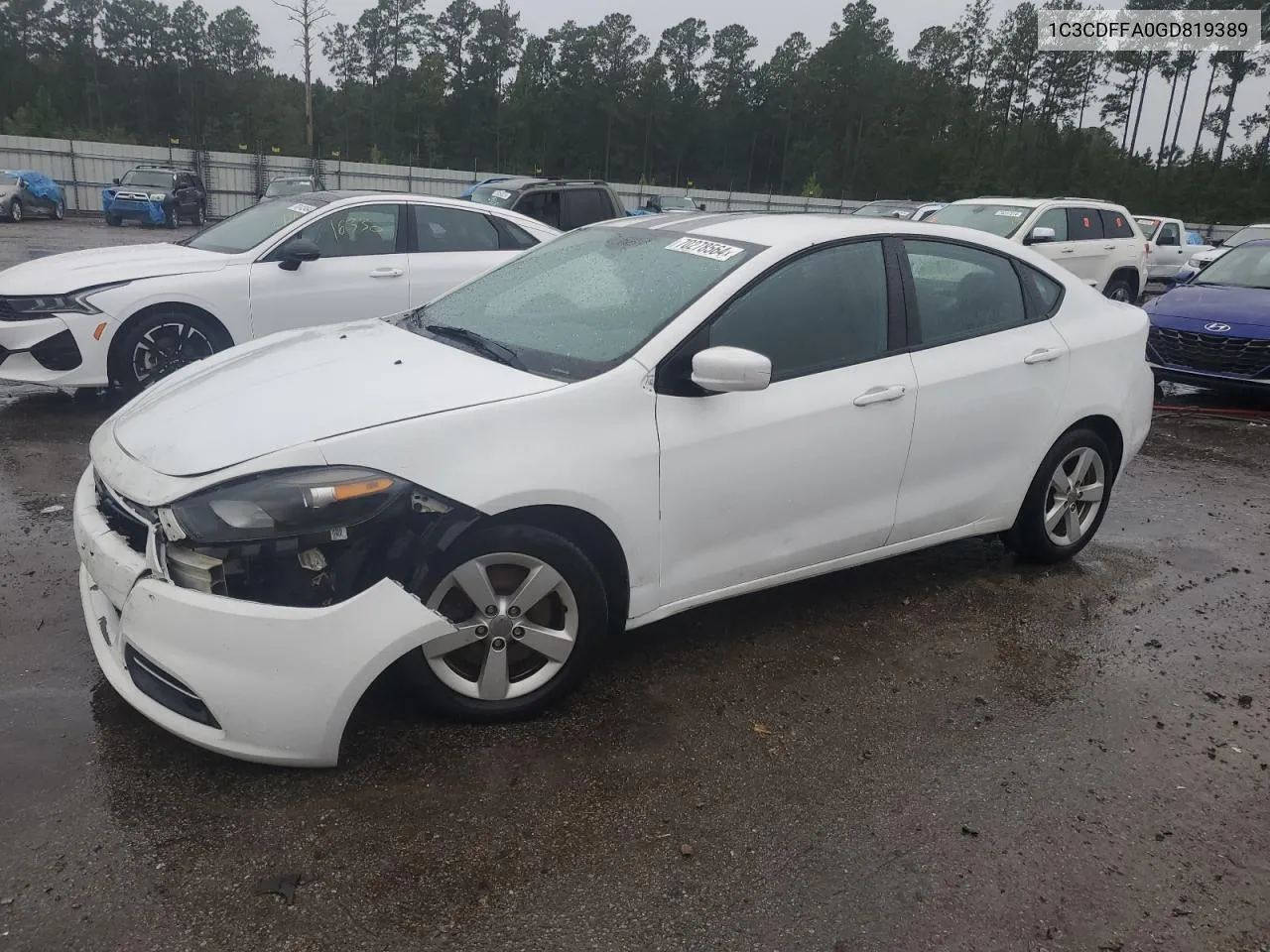 2016 Dodge Dart Sxt Sport VIN: 1C3CDFFA0GD819389 Lot: 70278564