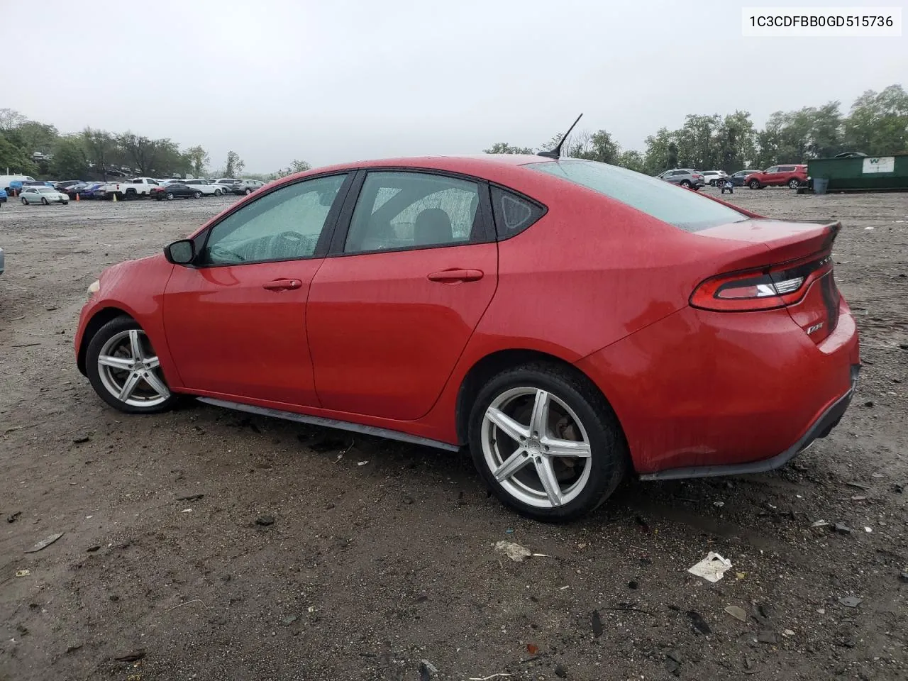 2016 Dodge Dart Sxt VIN: 1C3CDFBB0GD515736 Lot: 70692174