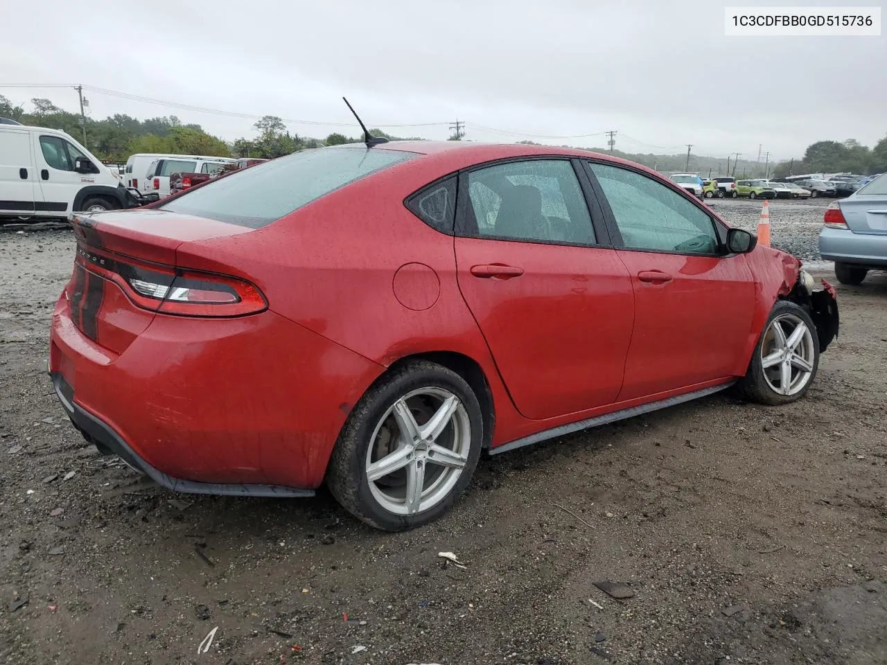 2016 Dodge Dart Sxt VIN: 1C3CDFBB0GD515736 Lot: 70692174