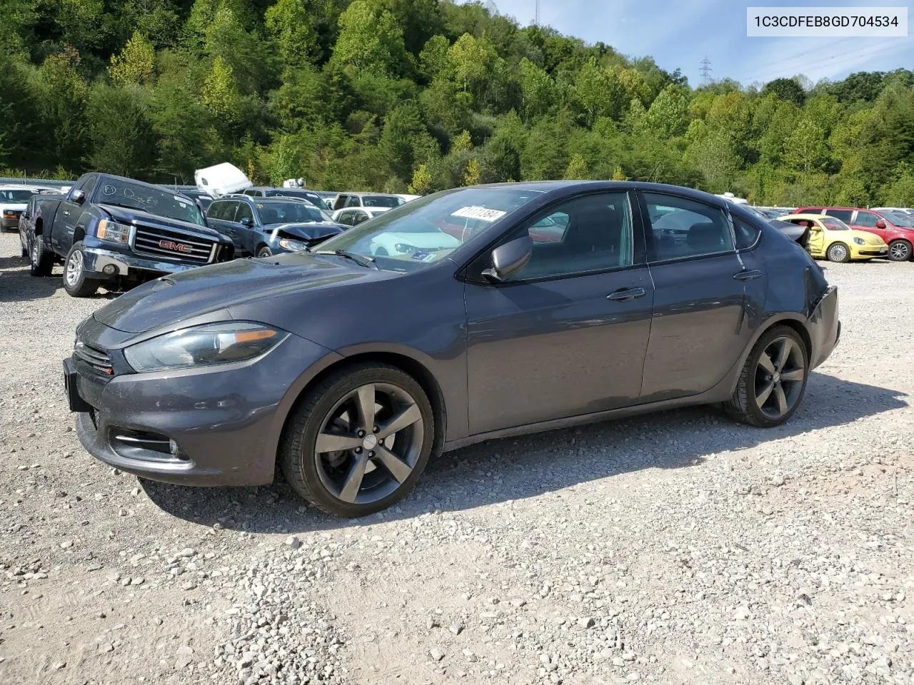 2016 Dodge Dart Gt VIN: 1C3CDFEB8GD704534 Lot: 71171384