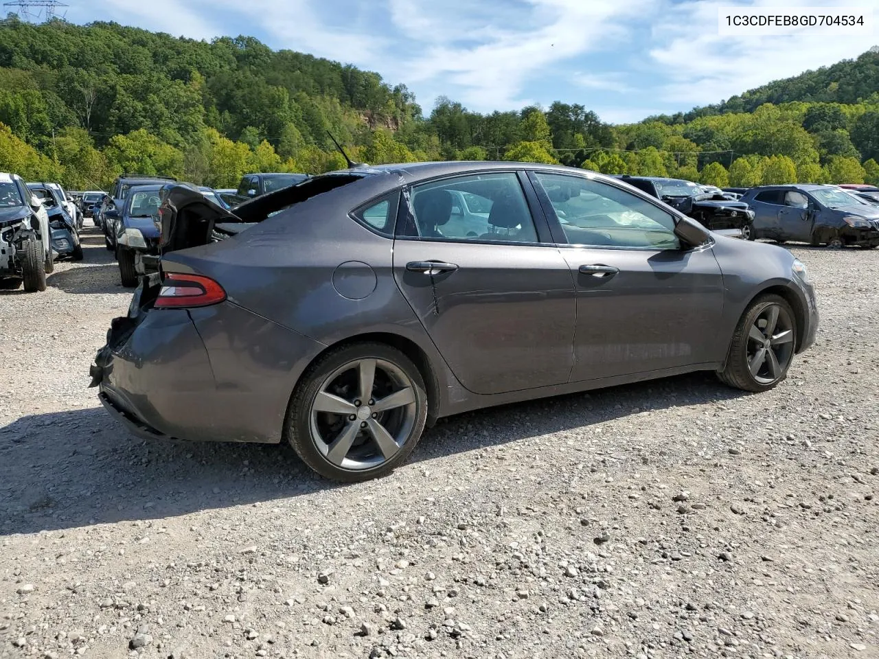 2016 Dodge Dart Gt VIN: 1C3CDFEB8GD704534 Lot: 71171384