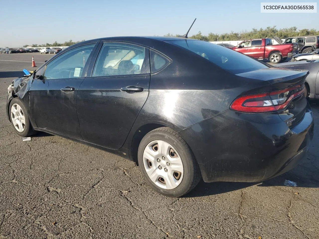 2016 Dodge Dart Se VIN: 1C3CDFAA3GD565538 Lot: 71225954