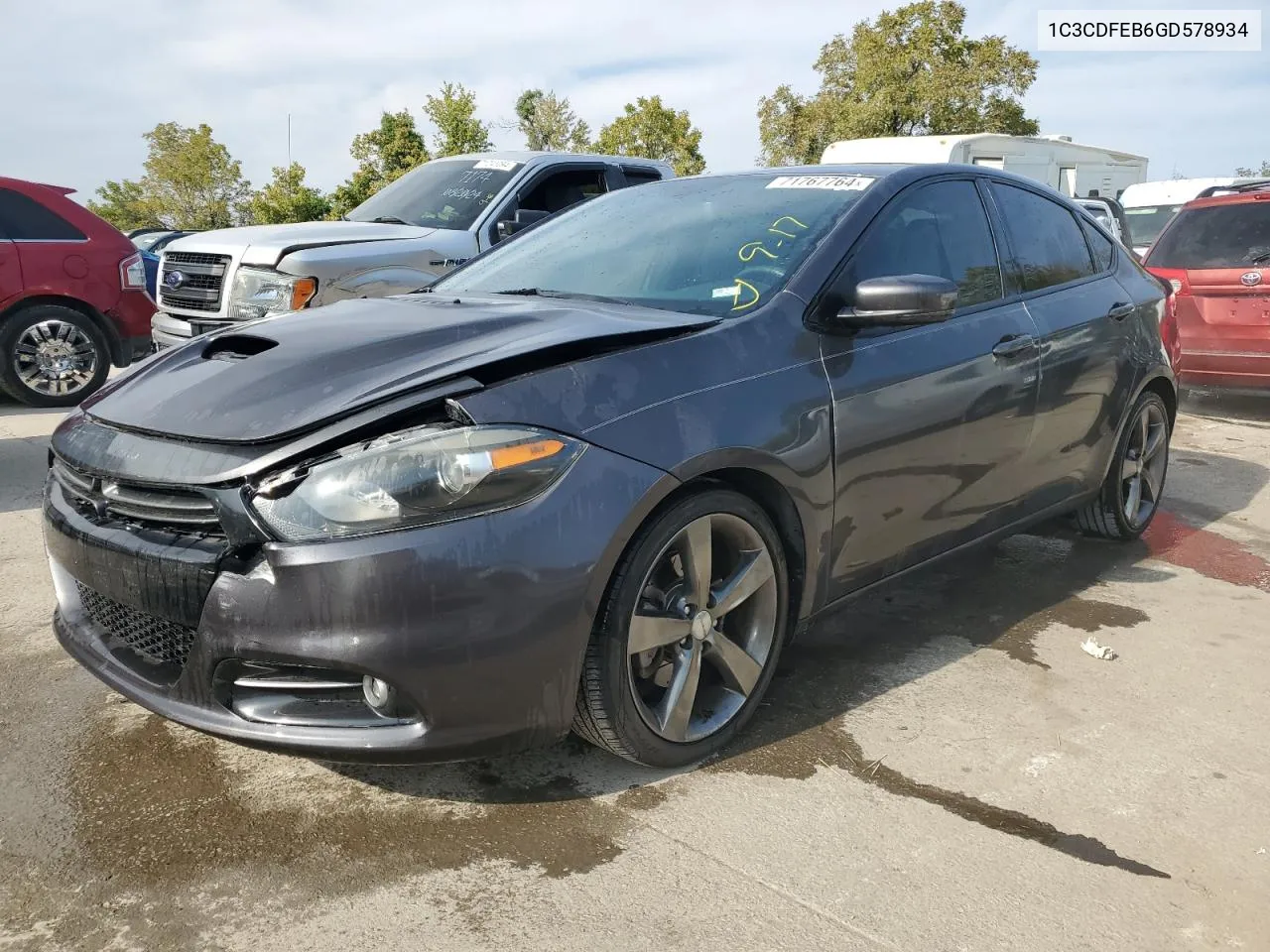 2016 Dodge Dart Gt VIN: 1C3CDFEB6GD578934 Lot: 71767764